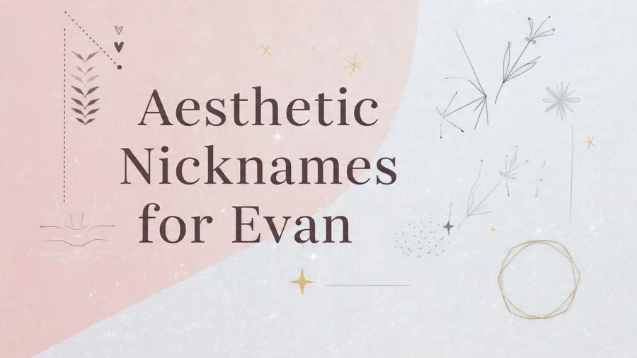 Nicknames for Evan