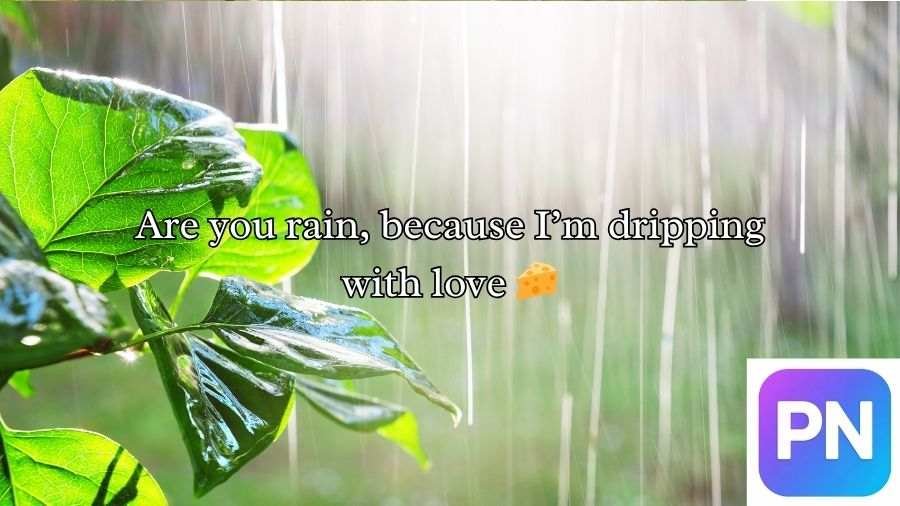 Rain Pickup Lines