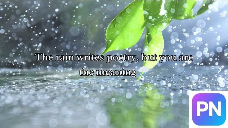 Rain Pickup Lines