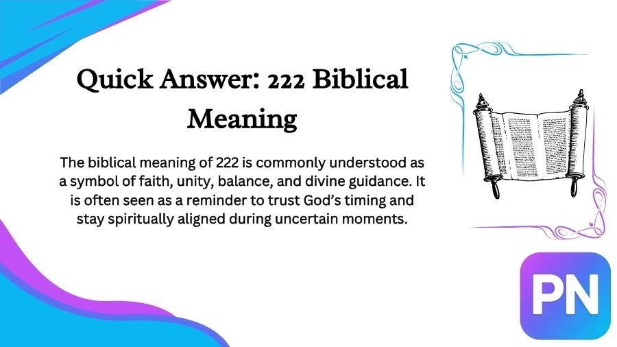 222 Biblical Meaning