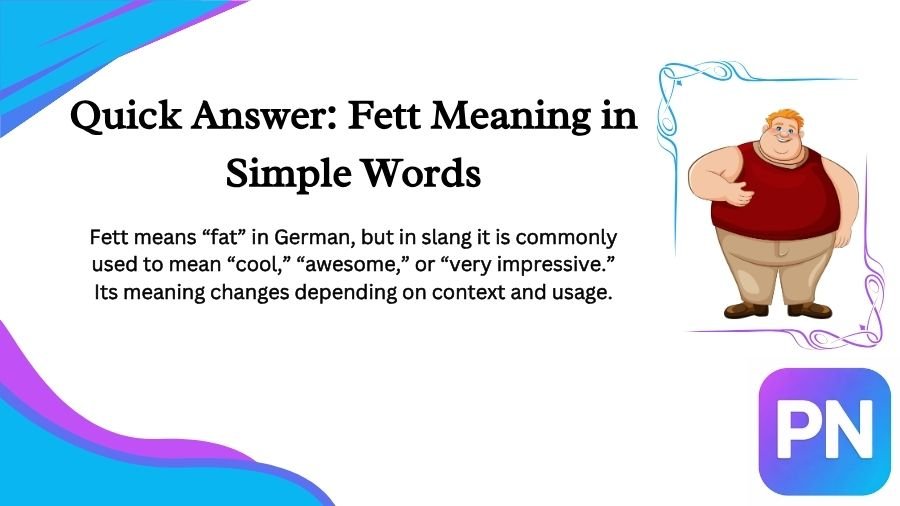 Fett Meaning