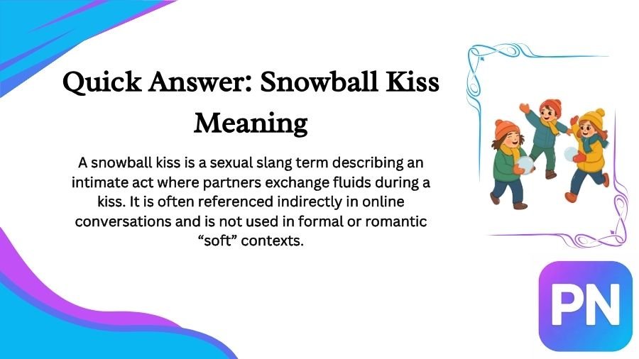 Snowball Kiss Meaning