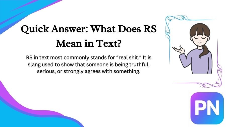 What Does RS Mean in Text