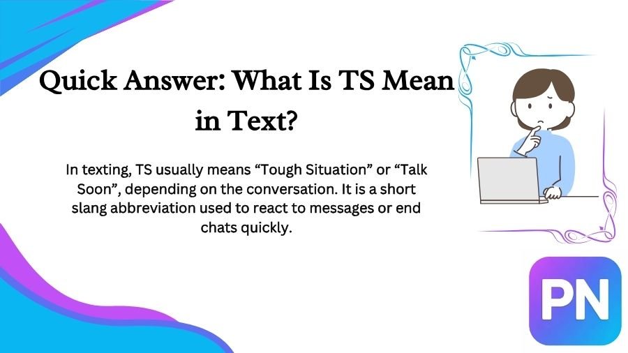 What Is TS Mean in Text