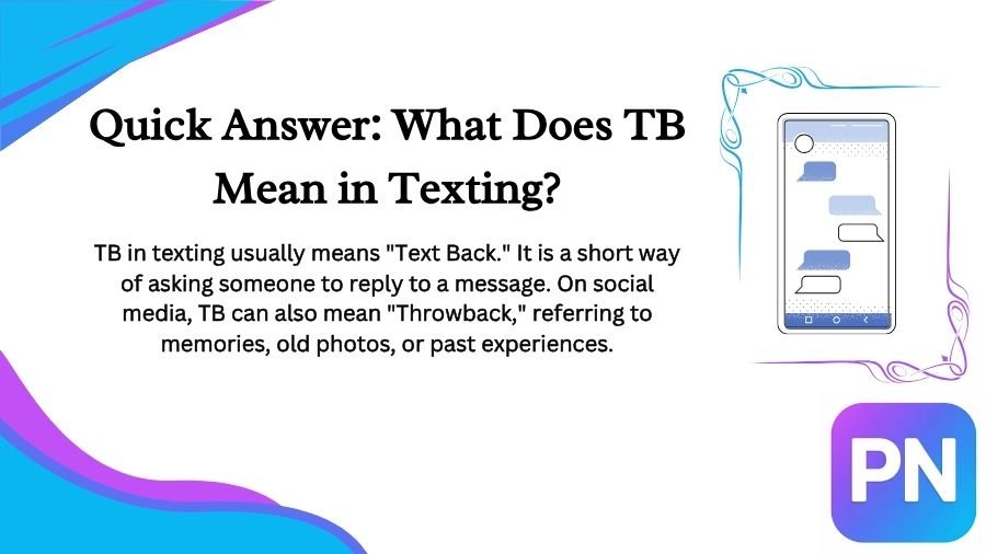 TB Meaning in Texting